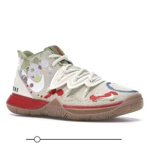 Nike Bandulu Kyrie 5 Embroidered Splatters‎ Basketball Shoes Size Youth 5.5
